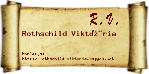 Rothschild Viktória névjegykártya